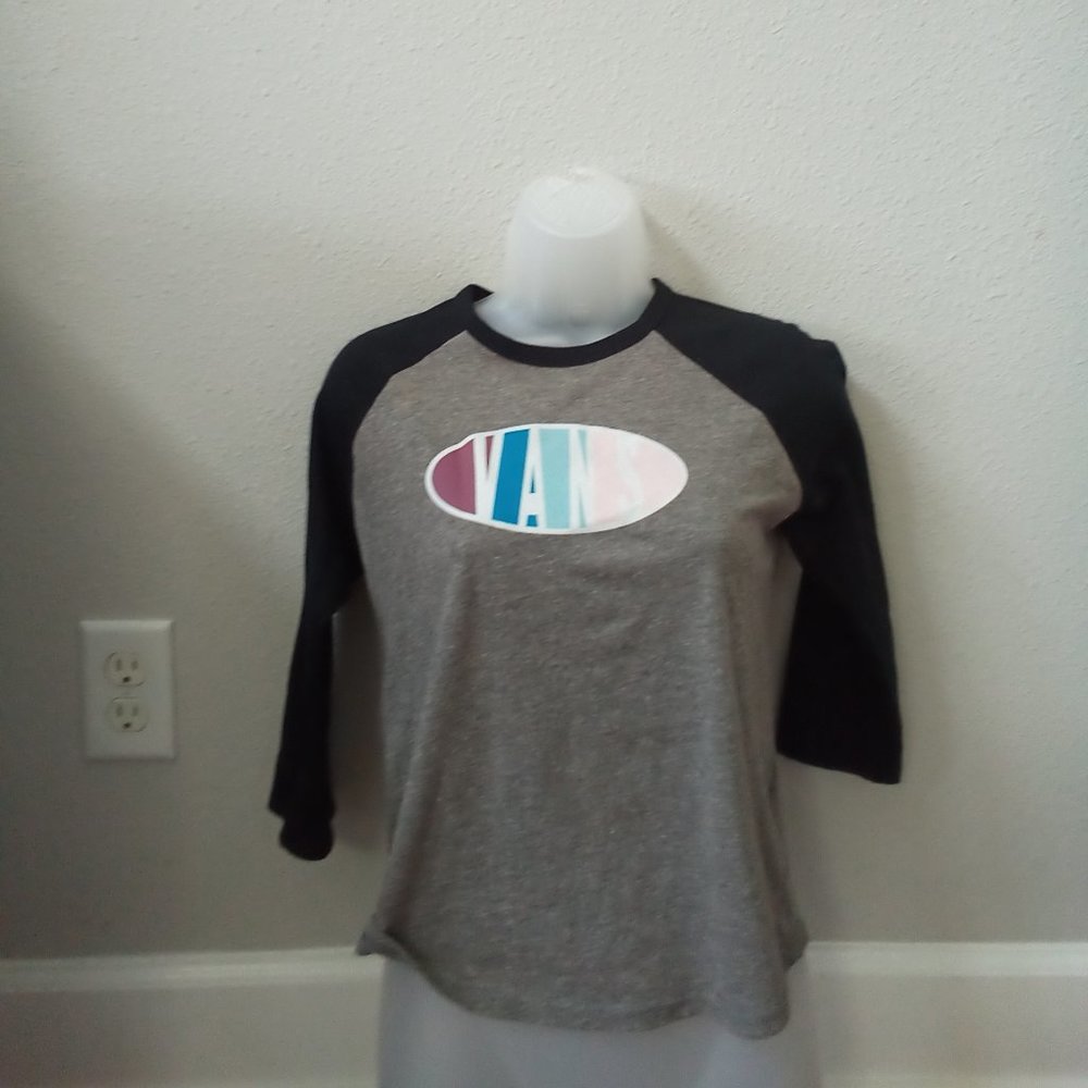 Vans gray mid sleeve shirt size L (14)
